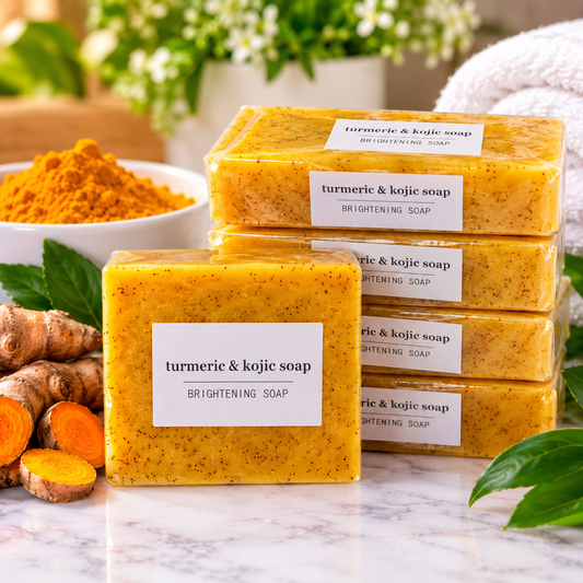 Turmeric & Kojic Acid Facial Soap | Brightening Cleansing Bar for Radiant-Looking Skin