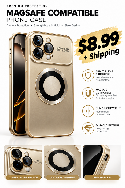 Gold with a Tint of Pink-IPhone 15 Pro Max phone case, iPhone 15 Pro Max MagSafe case