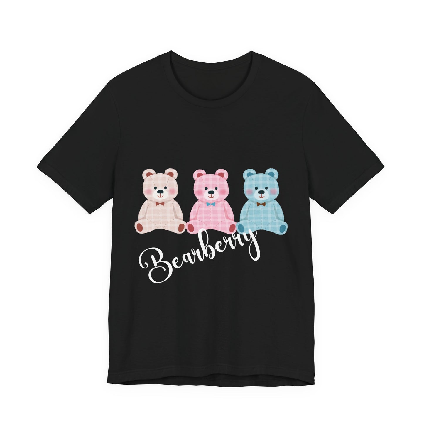 Bearberry Trio Graphic Tee — Cute Pastel Teddy Bears Shirt