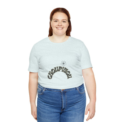 Croquignon Graphic Tee — Retro Arch Logo Short Sleeve T-Shirt