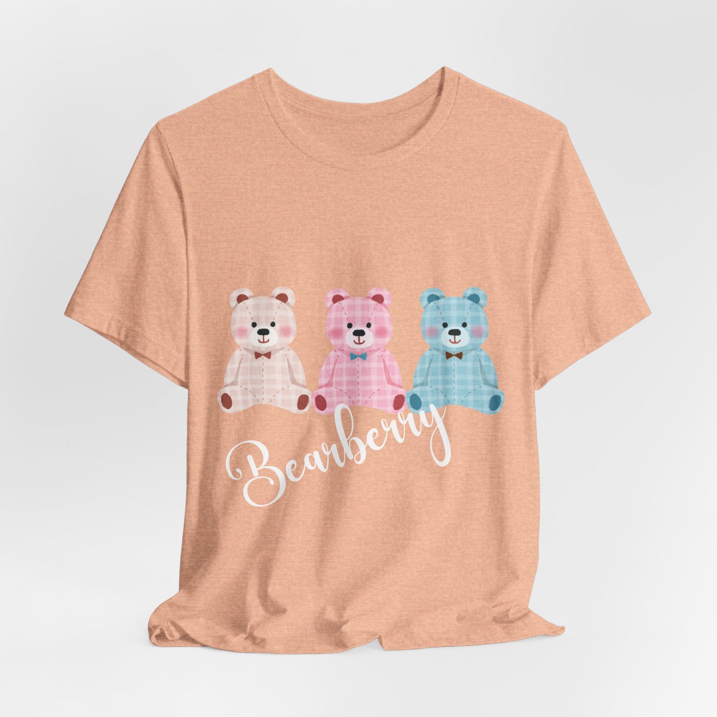 Bearberry Trio Graphic Tee — Cute Pastel Teddy Bears Shirt