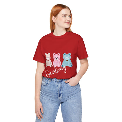 Bearberry Trio Graphic Tee — Cute Pastel Teddy Bears Shirt