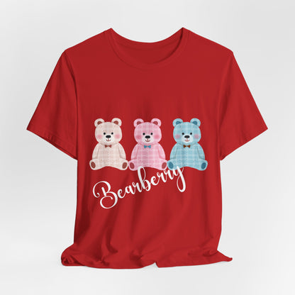 Bearberry Trio Graphic Tee — Cute Pastel Teddy Bears Shirt