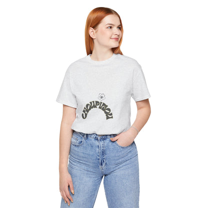 Croquignon Graphic Tee — Retro Arch Logo Short Sleeve T-Shirt