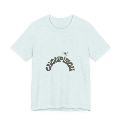 Croquignon Graphic Tee — Retro Arch Logo Short Sleeve T-Shirt