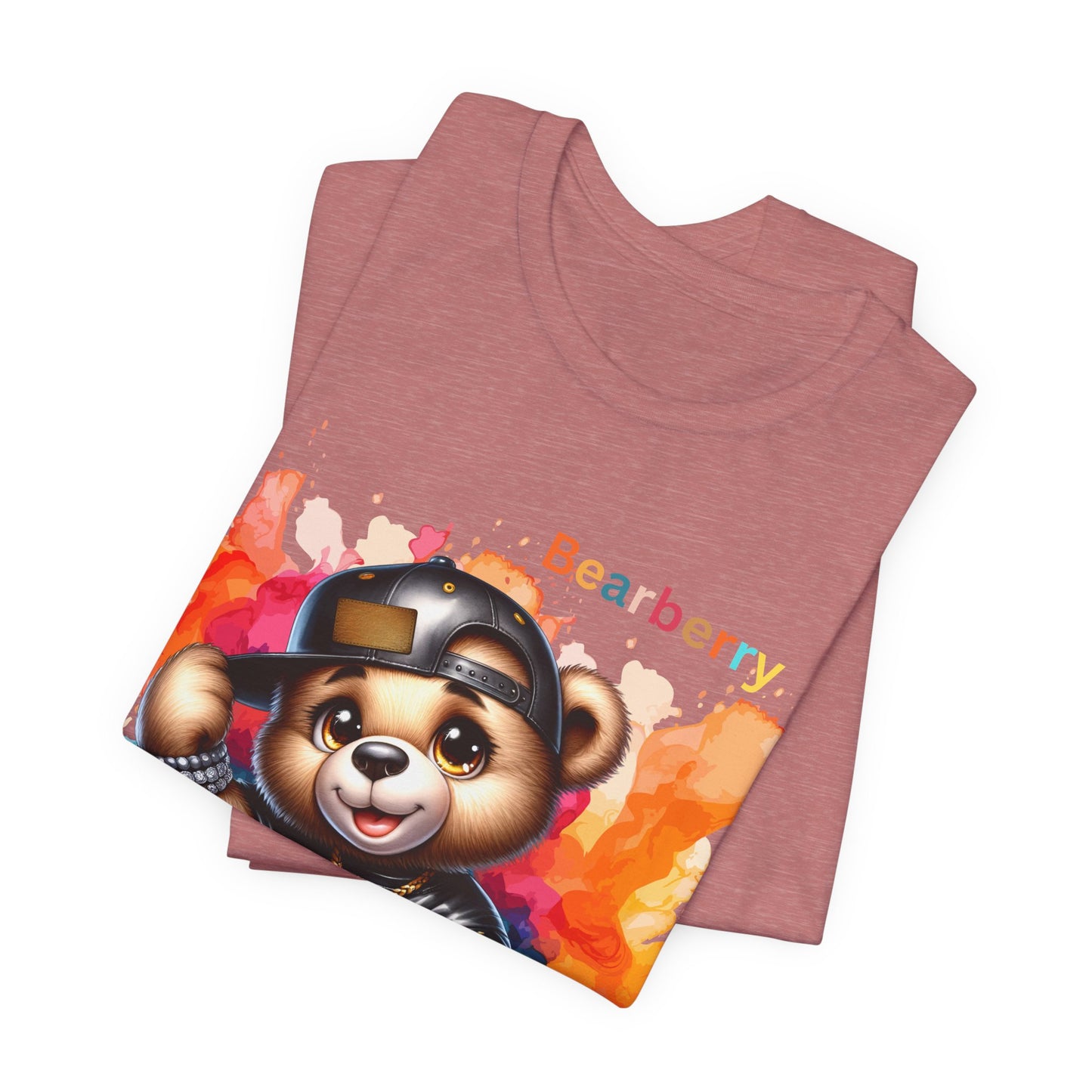 Bearberry Colorful Teddy Tee — Cute Graphic T‑Shirt