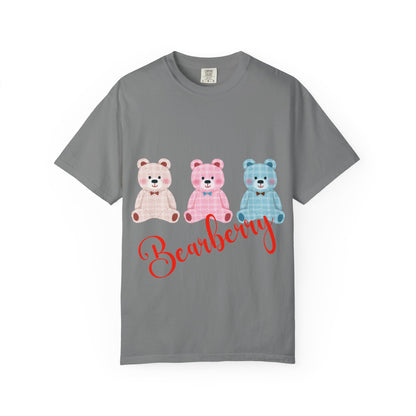 Bearberry Teddy Trio T-Shirt — Cute Pastel Bears Graphic Tee