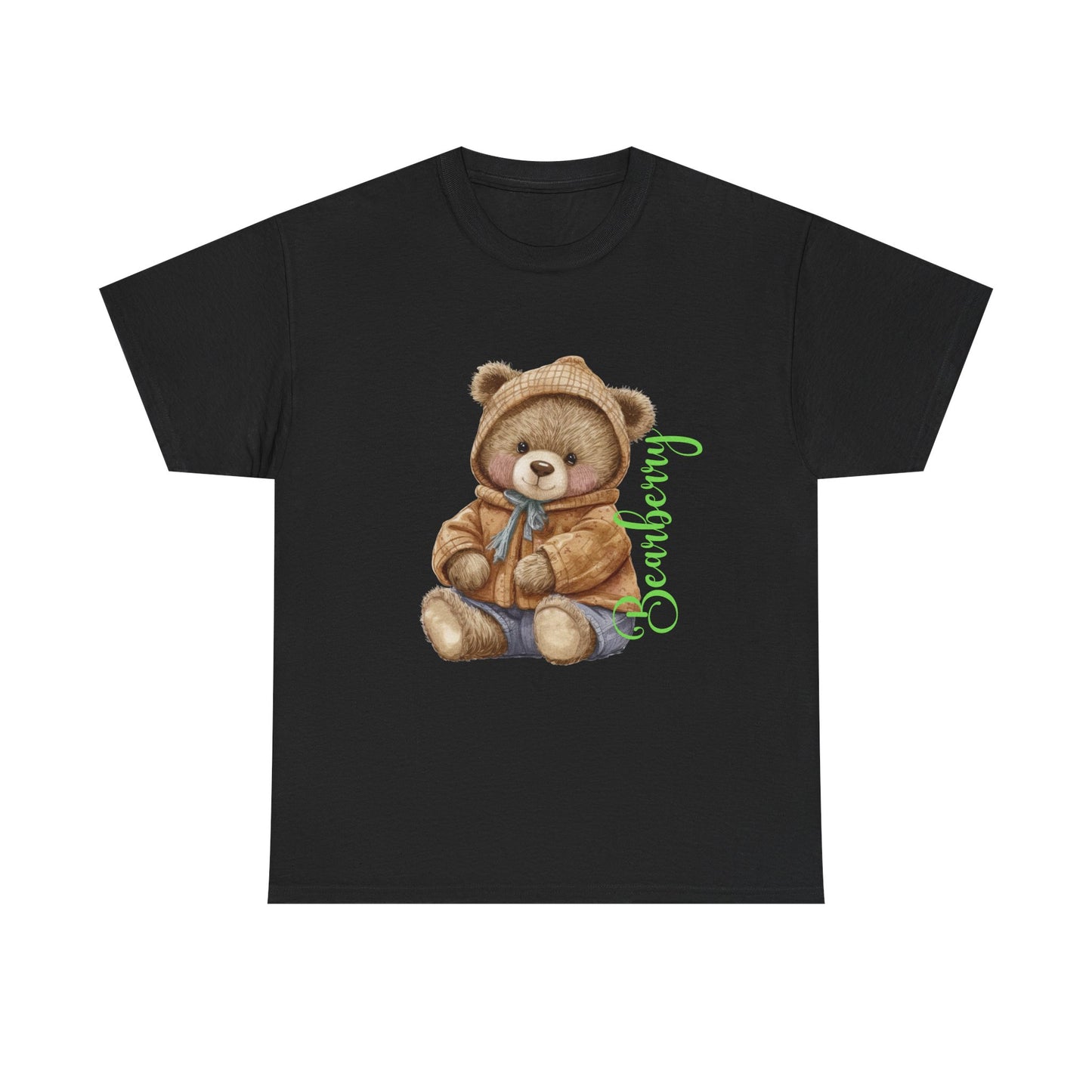 Teddy Bear Graphic Tee — Cozy Bear Illustration with 'Bearberry' Script