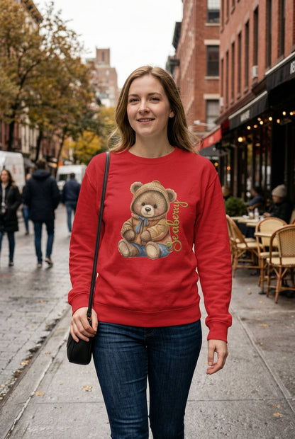 Cute Teddy Bear Long Sleeve Tee