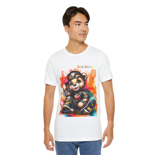 Bearberry Colorful Teddy Tee — Cute Graphic T‑Shirt