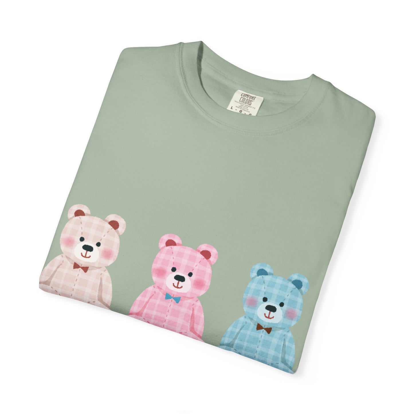 Bearberry Teddy Trio T-Shirt — Cute Pastel Bears Graphic Tee