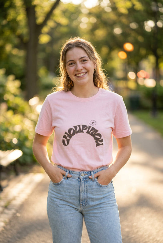 Choupinou Retro Arch Tee — Graphic T-Shirt