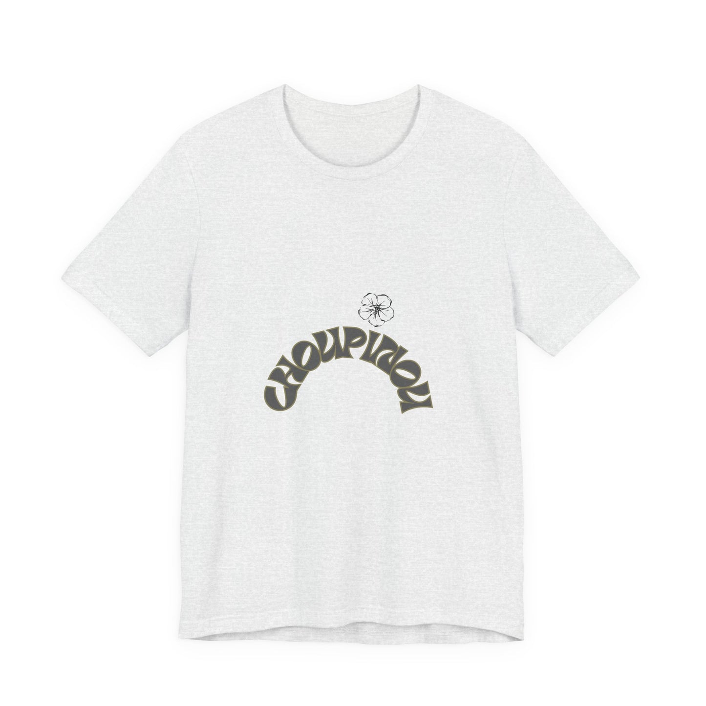 Croquignon Graphic Tee — Retro Arch Logo Short Sleeve T-Shirt
