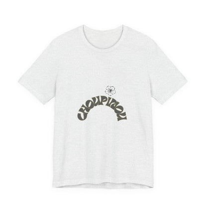Croquignon Graphic Tee — Retro Arch Logo Short Sleeve T-Shirt