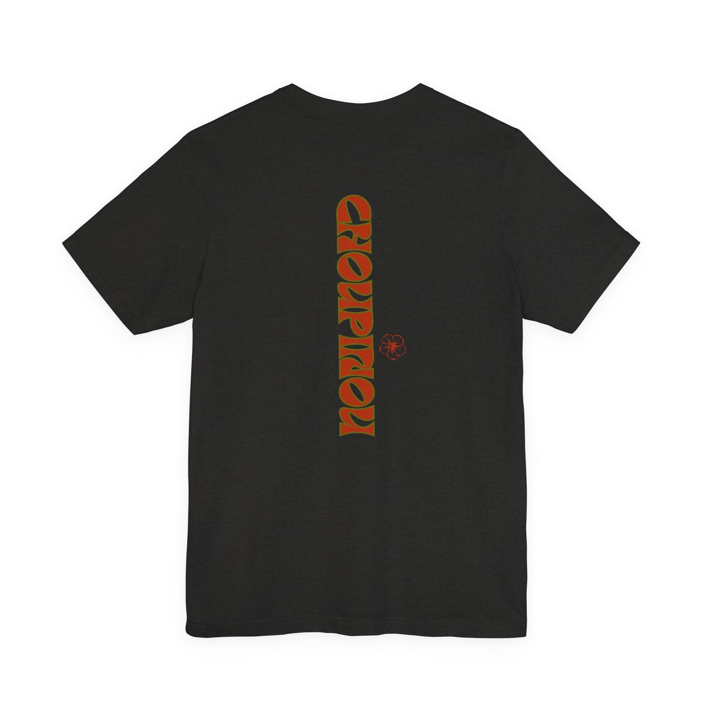 Retro Curved Text Tee — 'Cherish' Graphic Short Sleeve Shirt