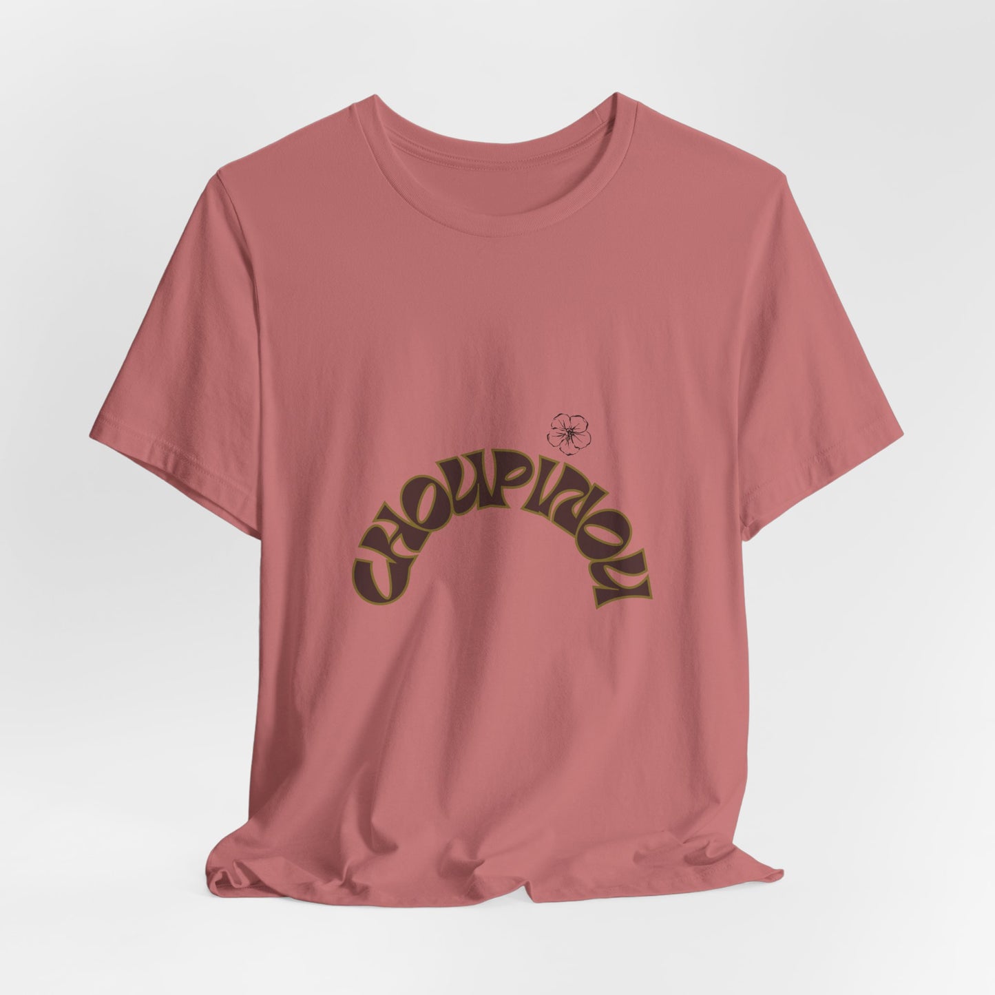 Choupinou Retro Arch Tee — Mushroom Graphic T-Shirt