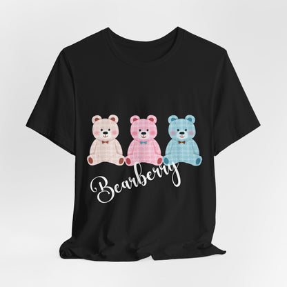 Bearberry Trio Graphic Tee — Cute Pastel Teddy Bears Shirt
