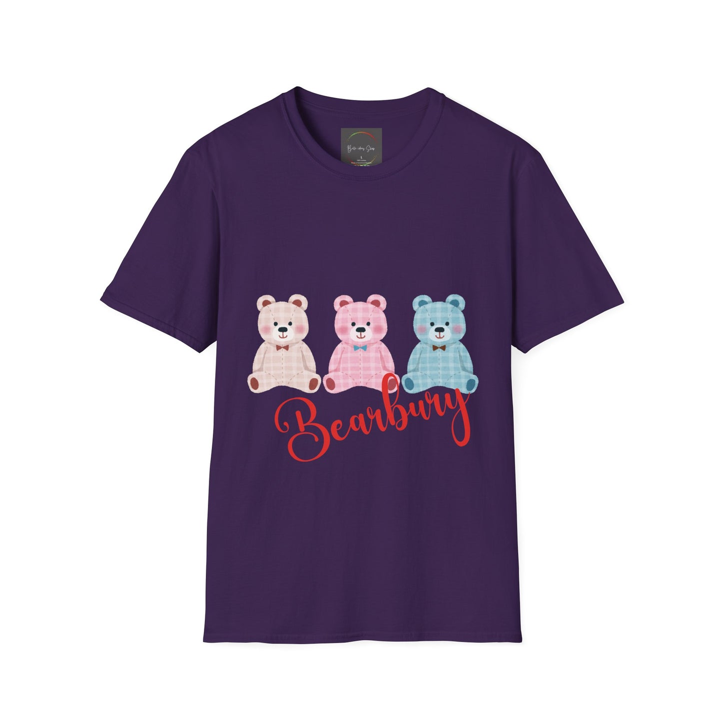 Unisex Soft style T- shirt- 3 Bearbury Triple the Cuteness, Ultimate Comfort  Stay cozy and stylish