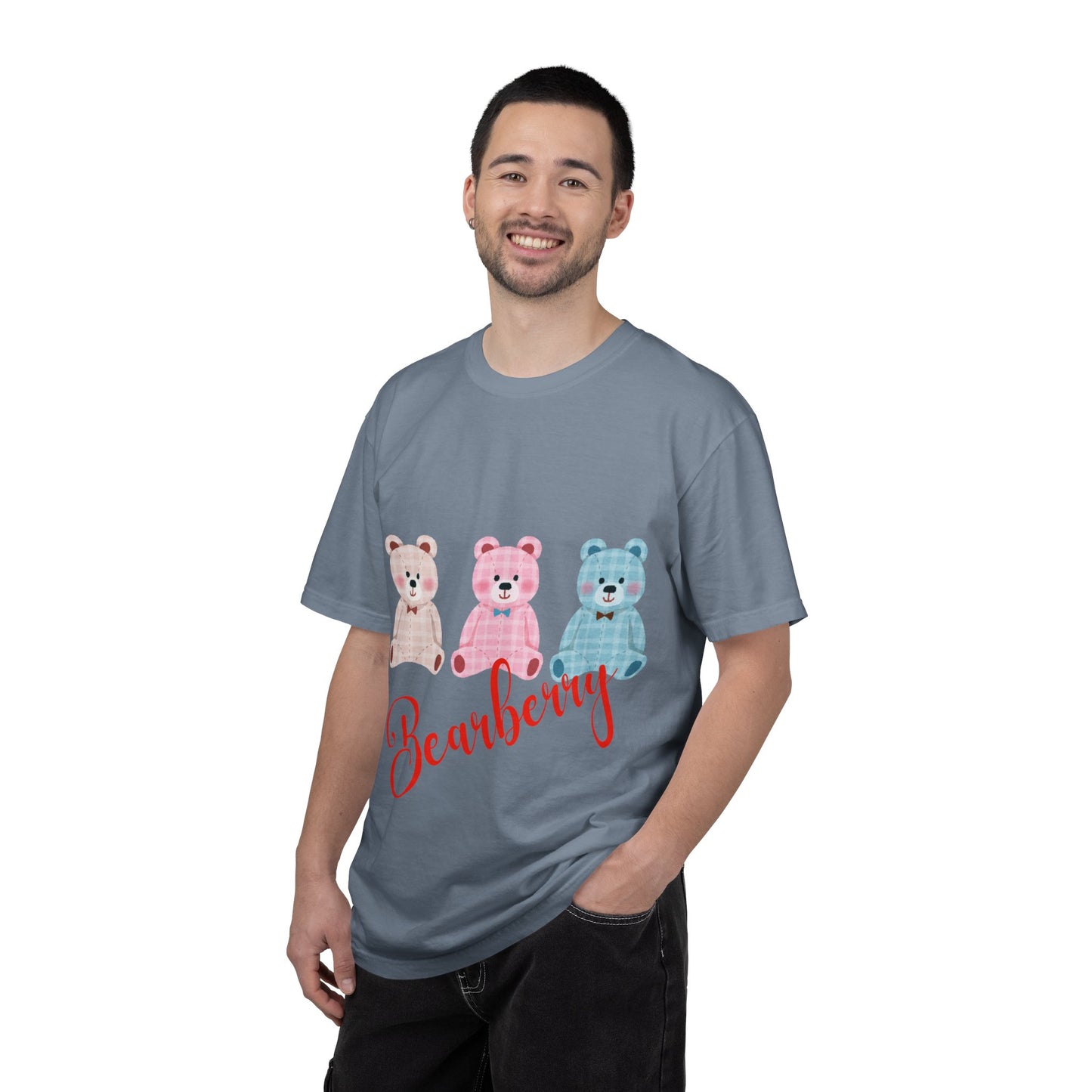 Bearberry Teddy Trio T-Shirt — Cute Pastel Bears Graphic Tee