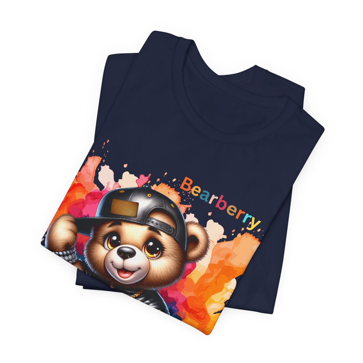Bearberry Colorful Teddy Tee — Cute Graphic T‑Shirt