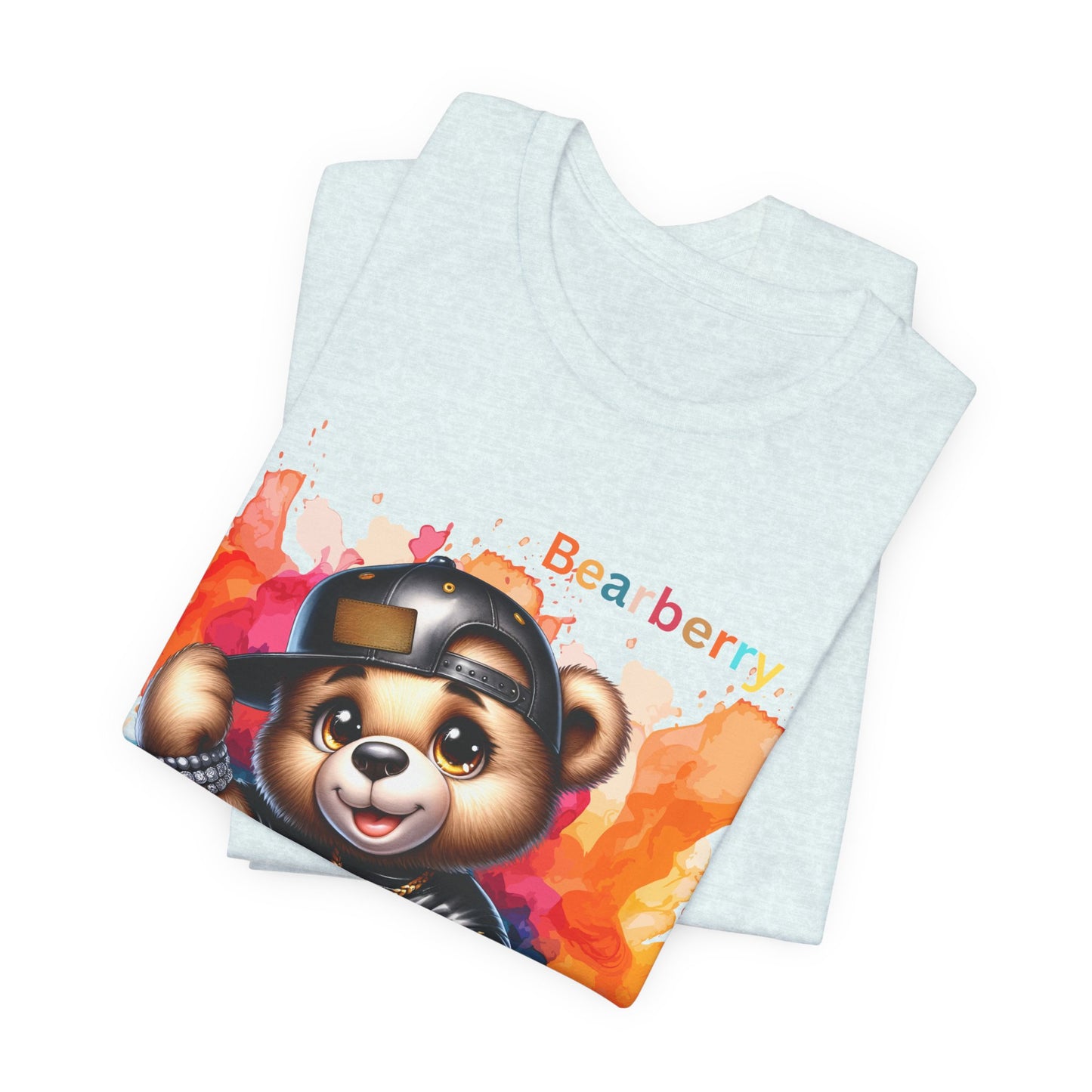 Bearberry Streetwear Tee — Colorful Skate Teddy Graphic T-Shirt