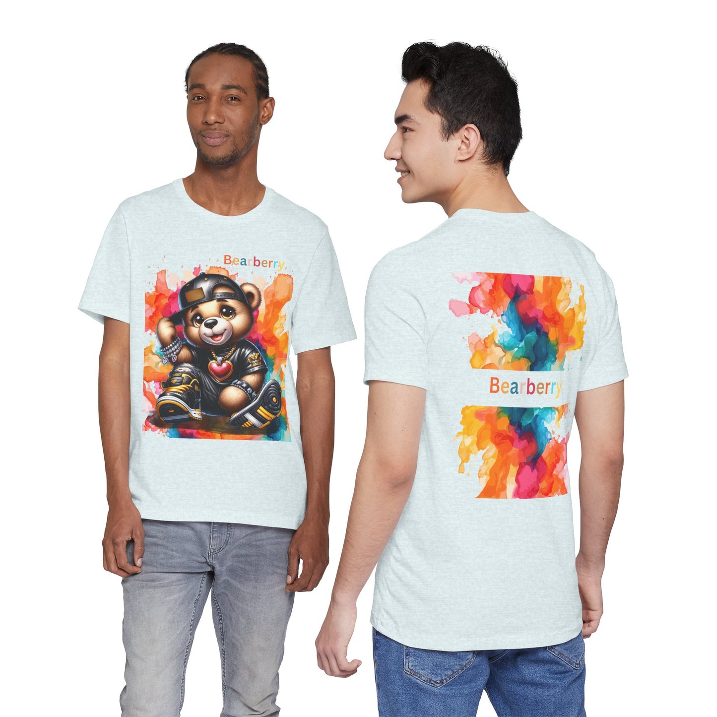 Bearberry Colorful Teddy Tee — Cute Graphic T‑Shirt