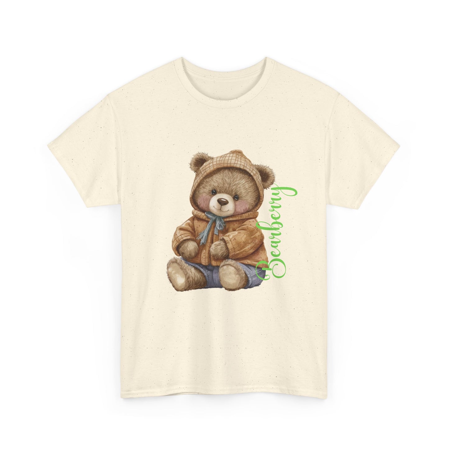 Teddy Bear Graphic Tee — Cozy Bear Illustration with 'Bearberry' Script