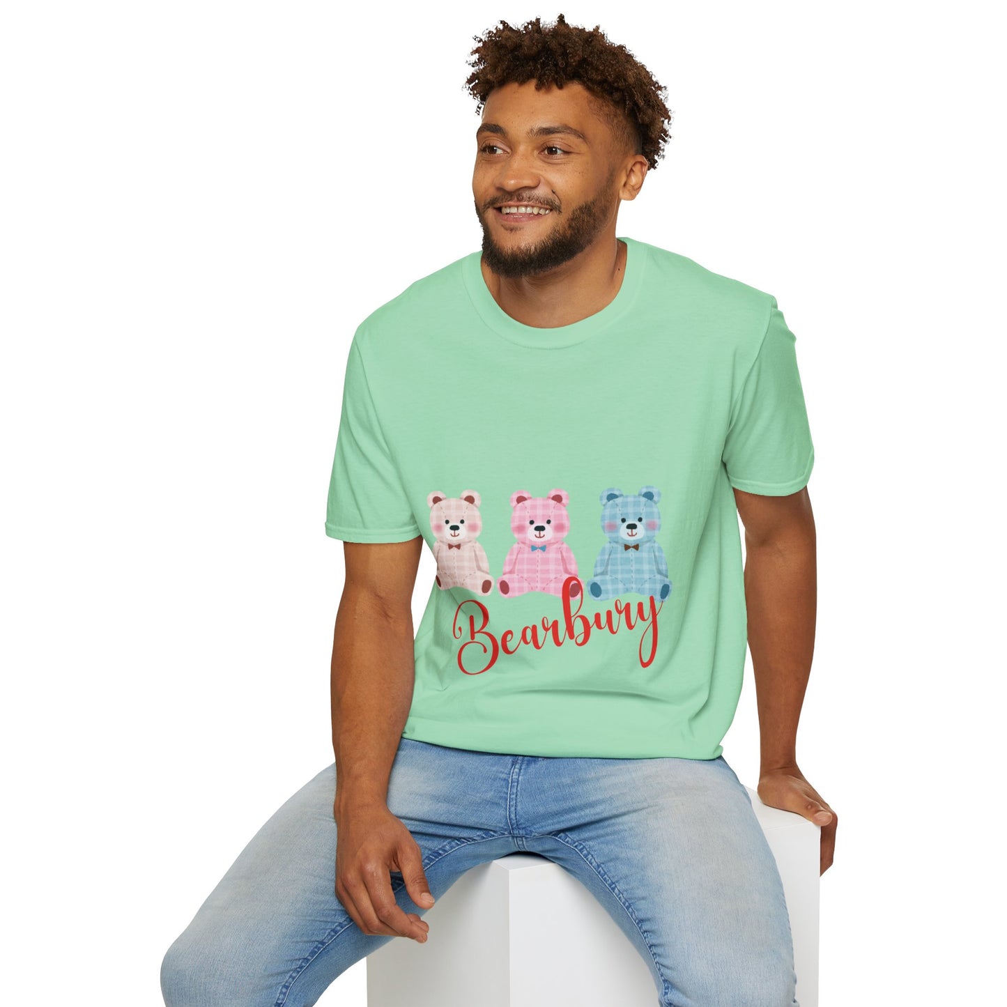 Unisex Soft style T- shirt- 3 Bearbury Triple the Cuteness, Ultimate Comfort  Stay cozy and stylish