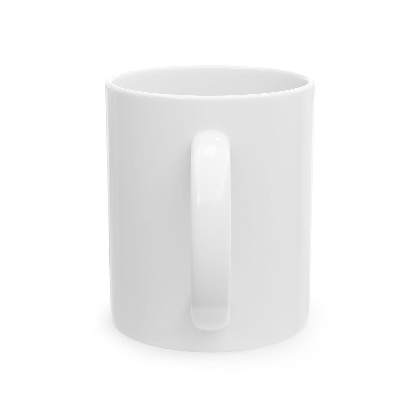 Floral Profile Ceramic Mug — Black & White Portrait Coffee Cup (11oz/15oz)