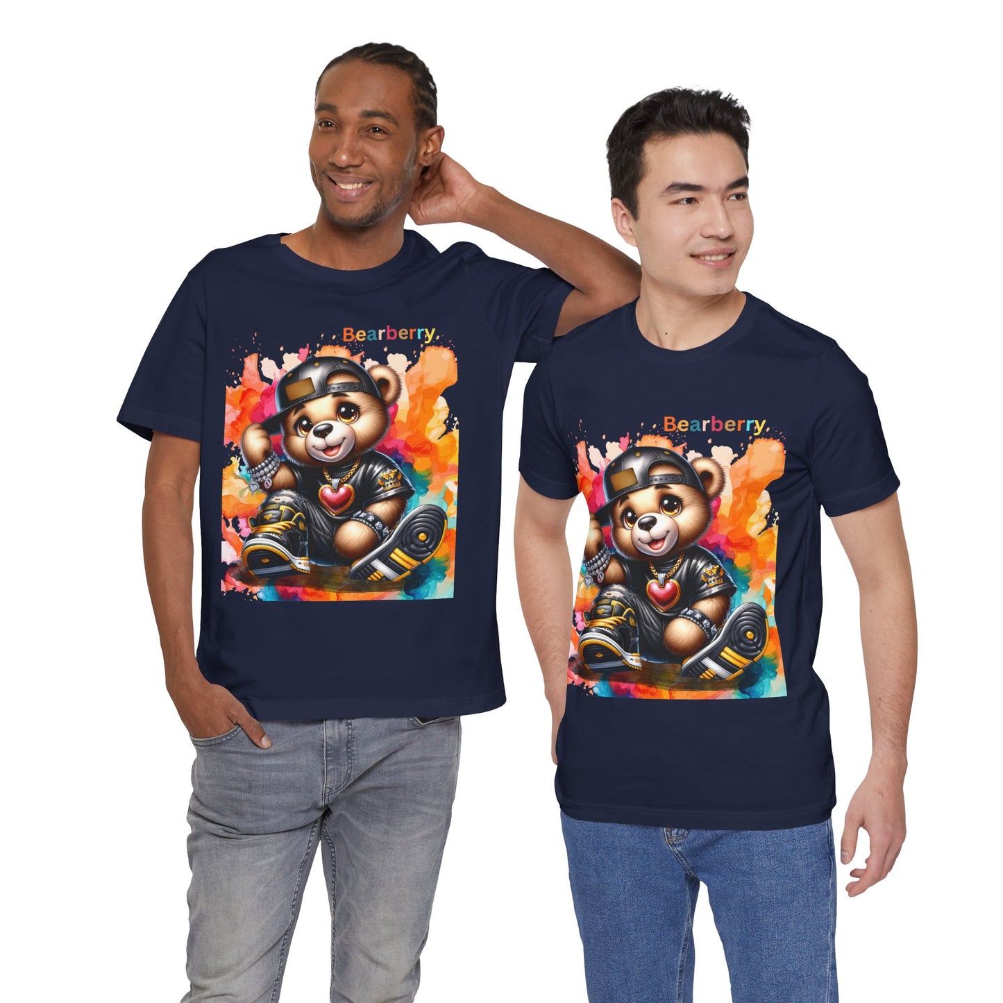 Bearberry Colorful Teddy Tee — Cute Graphic T‑Shirt
