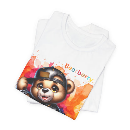 Bearberry Streetwear Tee — Colorful Skate Teddy Graphic T-Shirt