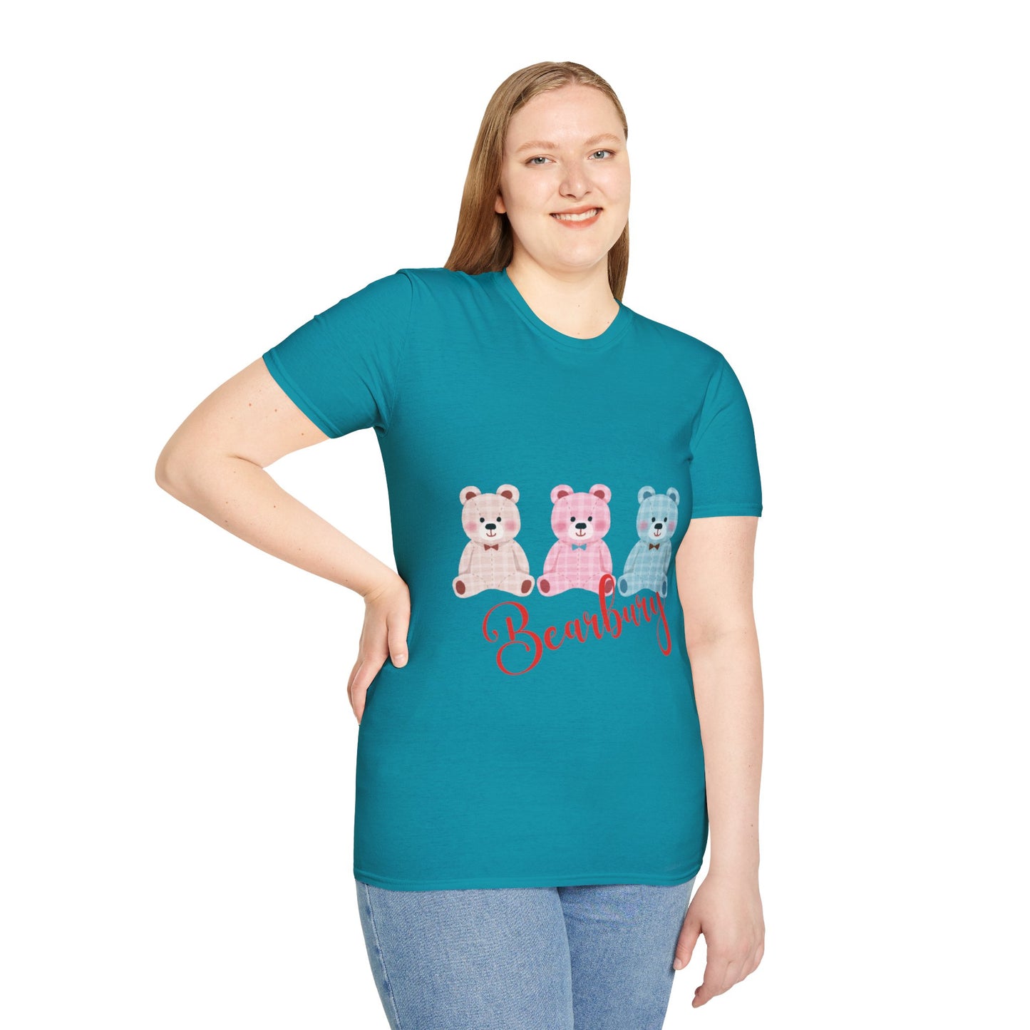 Unisex Soft style T- shirt- 3 Bearbury Triple the Cuteness, Ultimate Comfort  Stay cozy and stylish