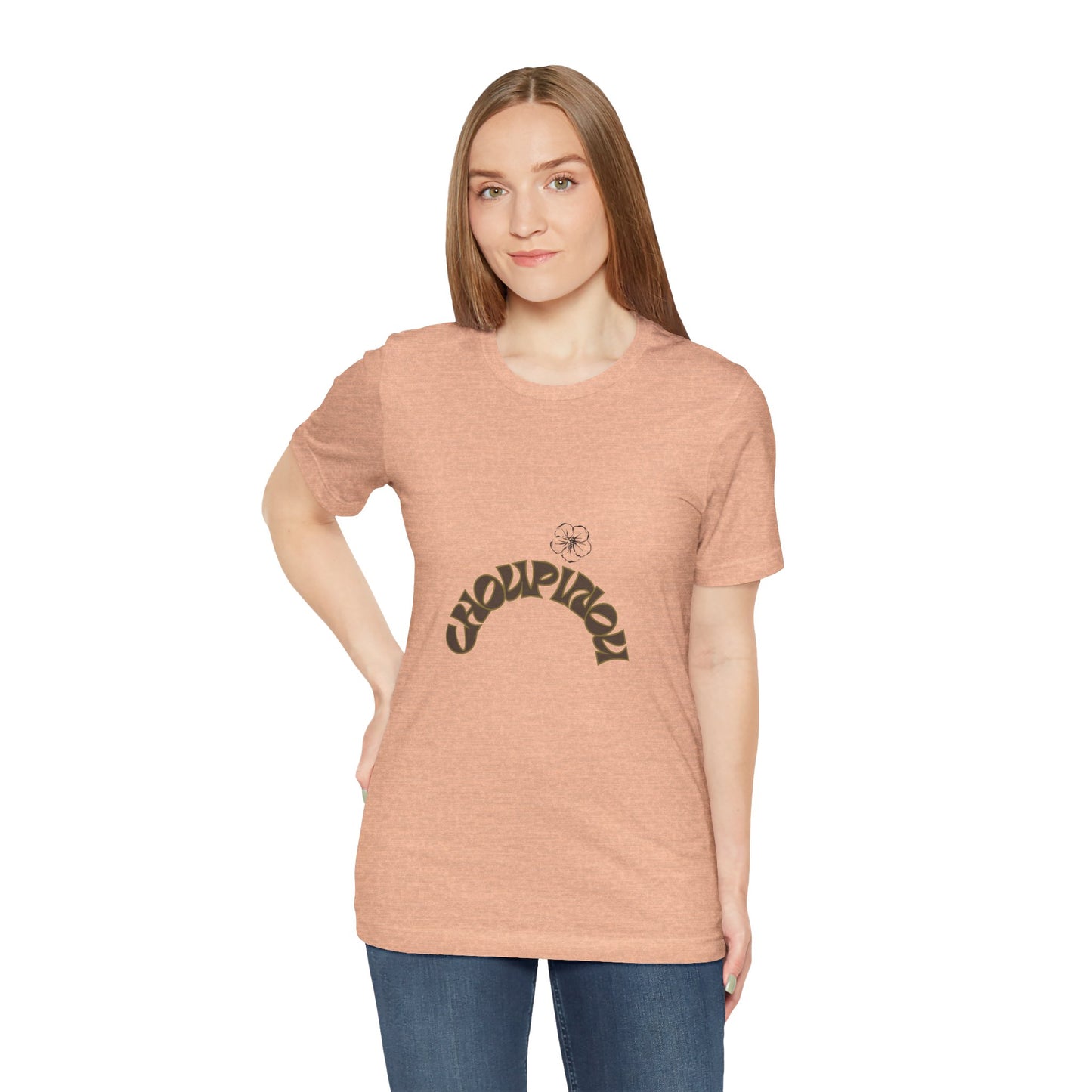 Croquignon Graphic Tee — Retro Arch Logo Short Sleeve T-Shirt