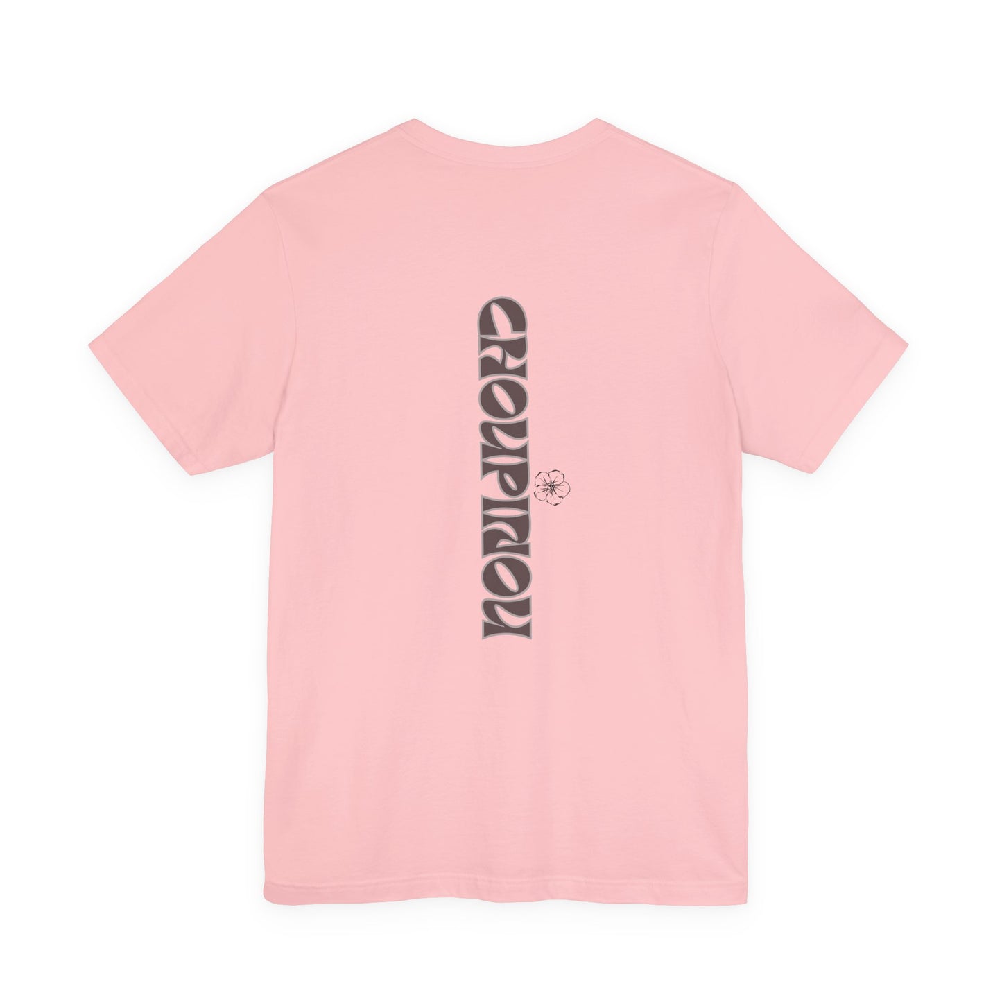 Retro Arched Logo Tee — Vintage Curved Graphic T-Shirt