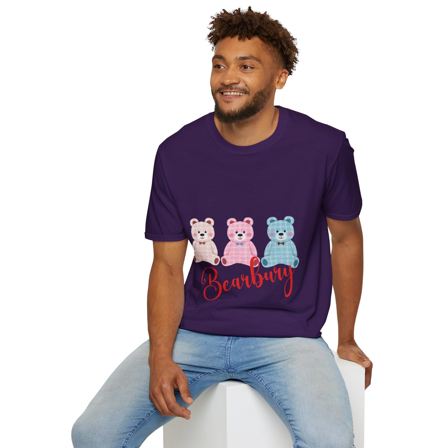 Unisex Soft style T- shirt- 3 Bearbury Triple the Cuteness, Ultimate Comfort  Stay cozy and stylish