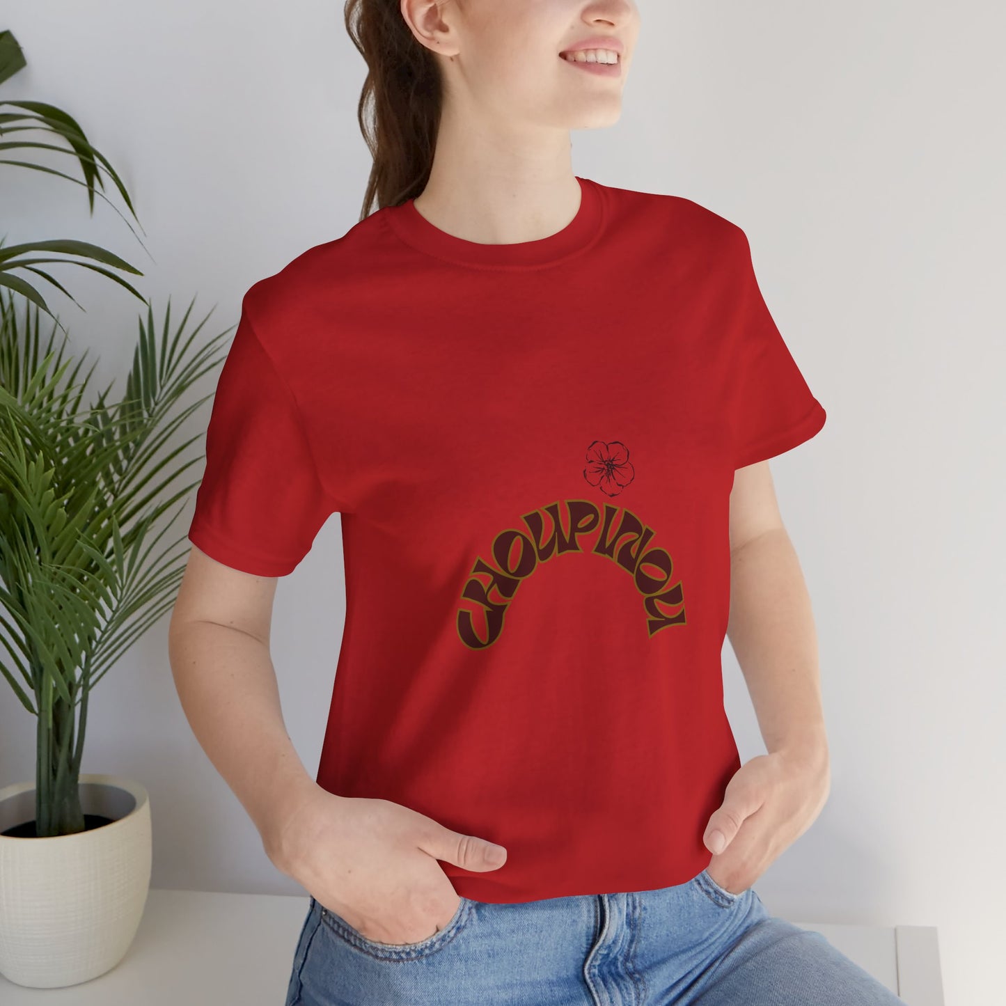 Croquignon Graphic Tee — Retro Arch Logo Short Sleeve T-Shirt
