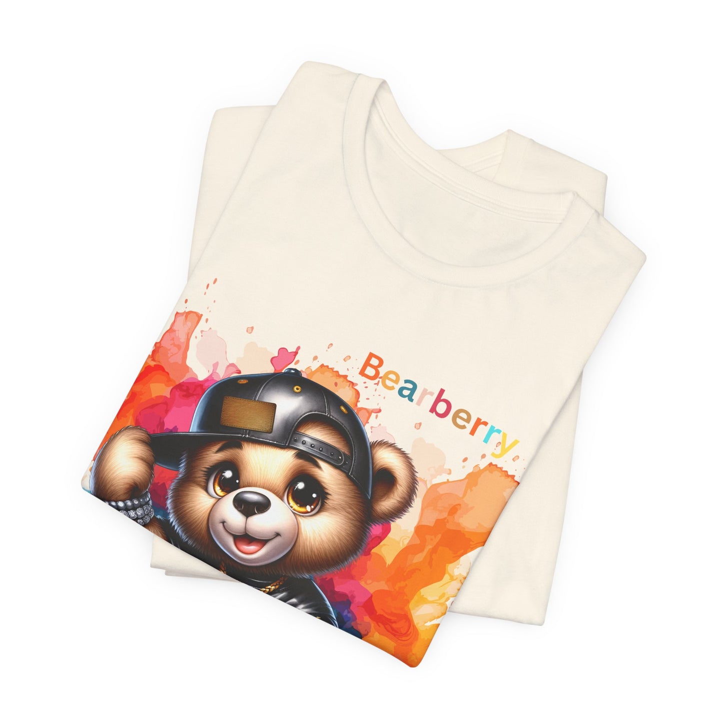 Bearberry Streetwear Tee — Colorful Skate Teddy Graphic T-Shirt