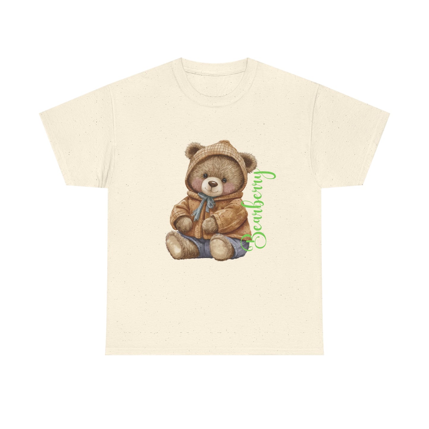 Teddy Bear Graphic Tee — Cozy Bear Illustration with 'Bearberry' Script