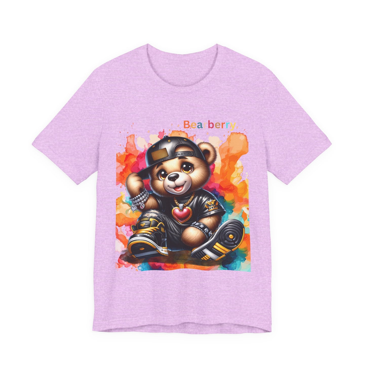 Bearberry Streetwear Tee — Colorful Skate Teddy Graphic T-Shirt
