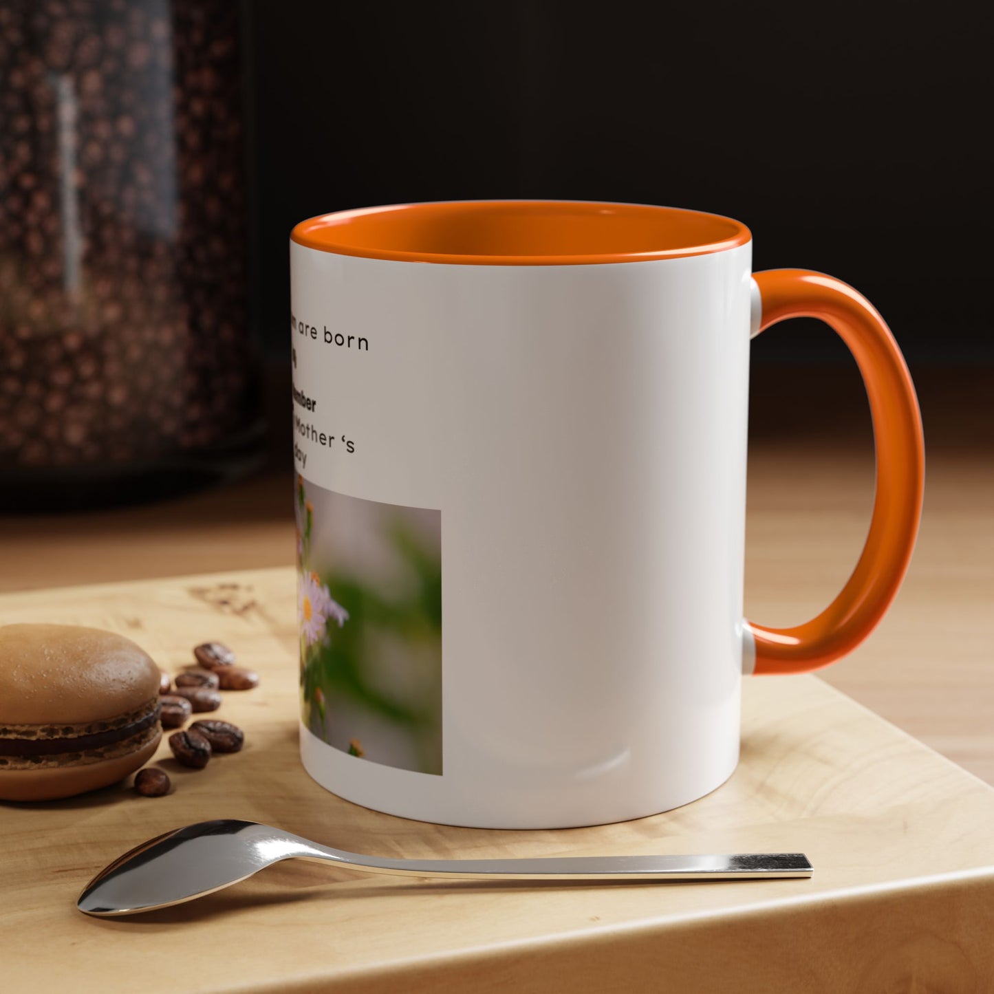 September Mom Floral Coffee Mug — "Best Mom are born in September" Mother's Day Gift (11/15oz)