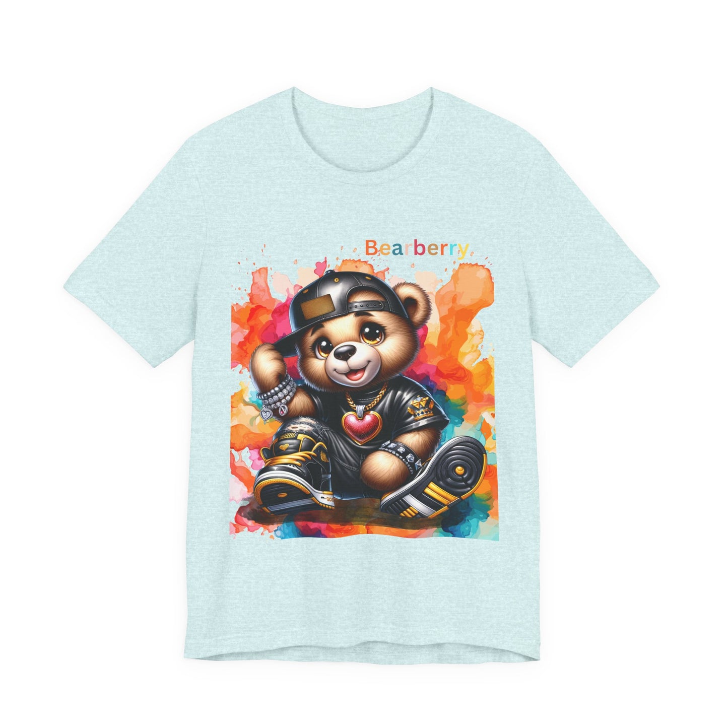 Bearberry Streetwear Tee — Colorful Skate Teddy Graphic T-Shirt