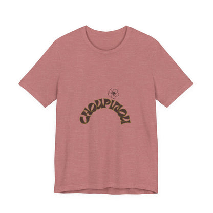 Croquignon Graphic Tee — Retro Arch Logo Short Sleeve T-Shirt