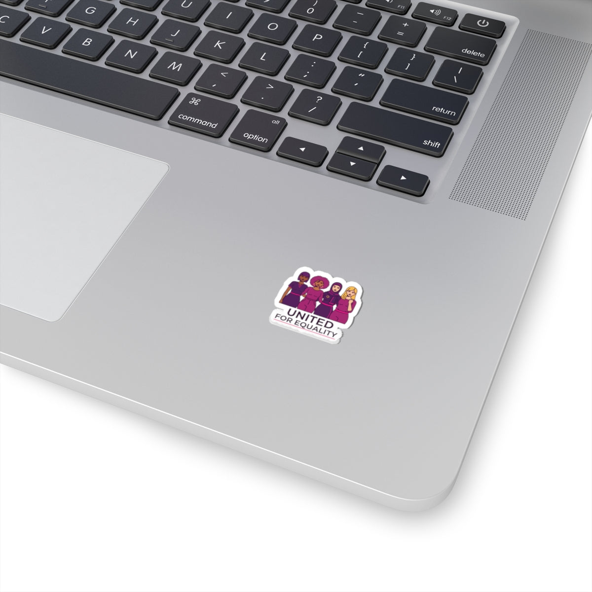 United for Equality Kiss-Cut Stickers | IWD feminist slogan, empowerment sticker