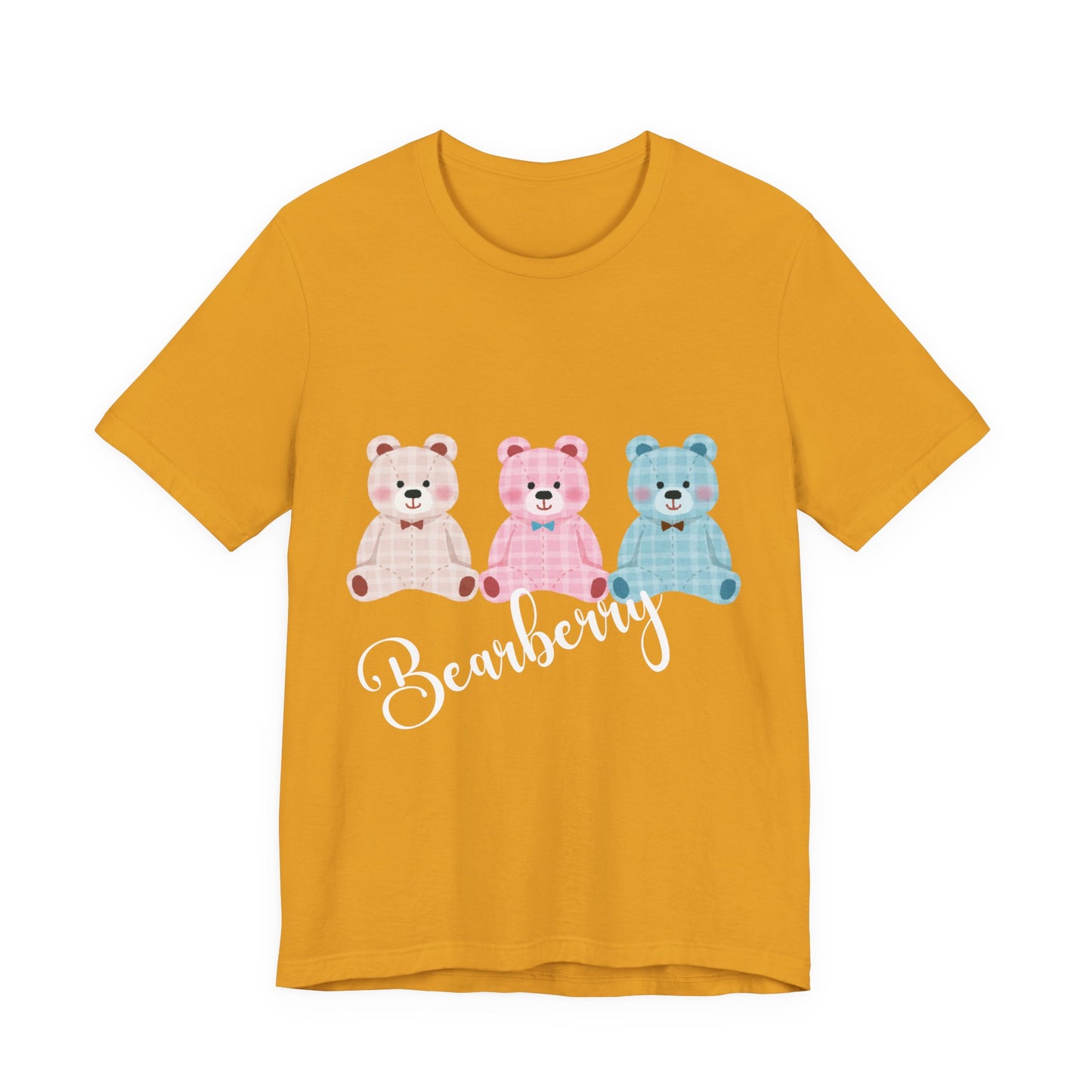 Bearberry Trio Graphic Tee — Cute Pastel Teddy Bears Shirt