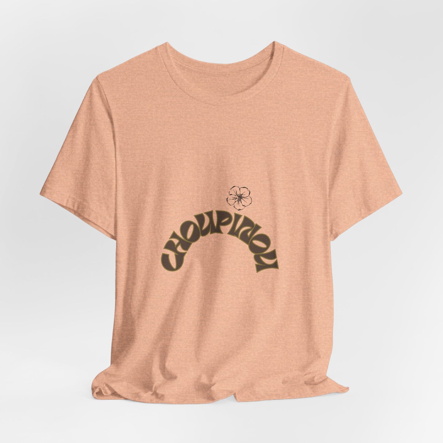 Croquignon Graphic Tee — Retro Arch Logo Short Sleeve T-Shirt