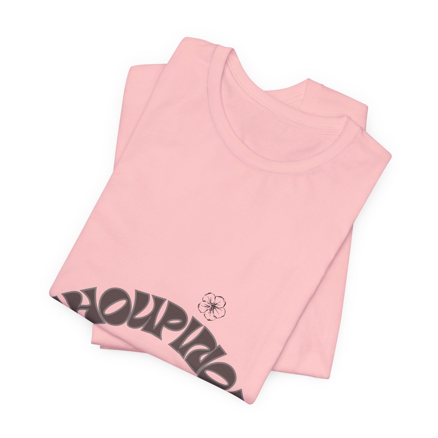 Retro Arched Logo Tee — Vintage Curved Graphic T-Shirt