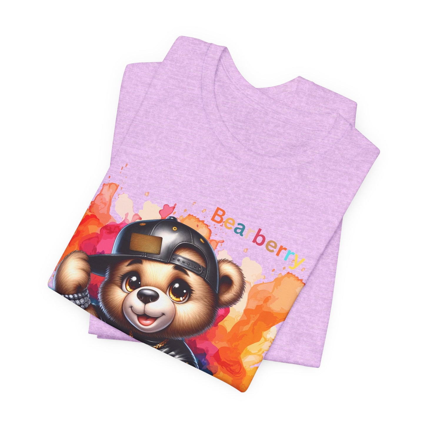 Bearberry Streetwear Tee — Colorful Skate Teddy Graphic T-Shirt