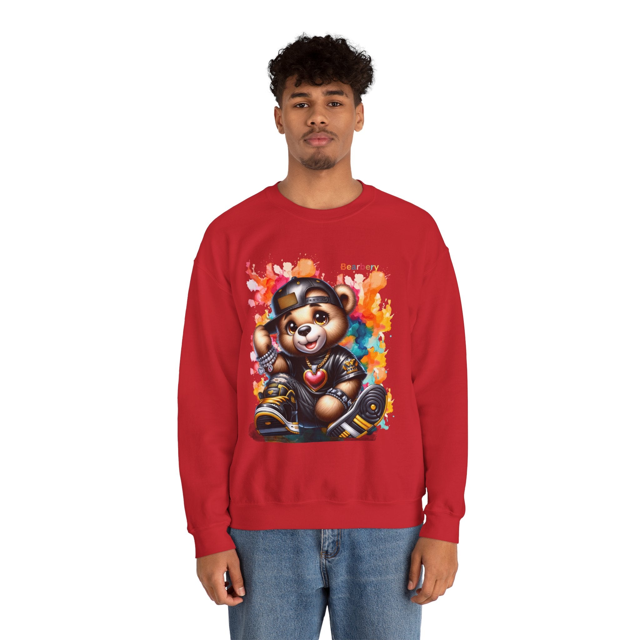 Size XS Hipster Bear Unisex Crewneck online Sweater