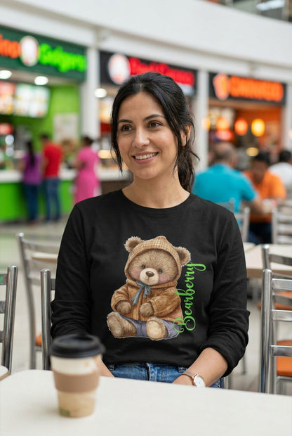 Cute Teddy Bear Long Sleeve Tee